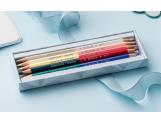 Set 9 Coloured Pencils Bicolor & 1 Brush Alpine Frost