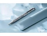 Set Ballpoint Pen Ecridor™ Alpine Frost & Polar Blue Leather Case