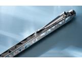 Set Ballpoint Pen Ecridor™ Alpine Frost & Polar Blue Leather Case