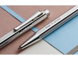 Set Ballpoint Pen Ecridor™ Paul Smith Grey Silver & Black Leather Case