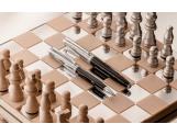 Set Fountain Pen Léman™ Damier & Black Leather Case