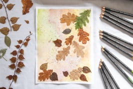 Watercolor painting with Museum Aquarelle pencils