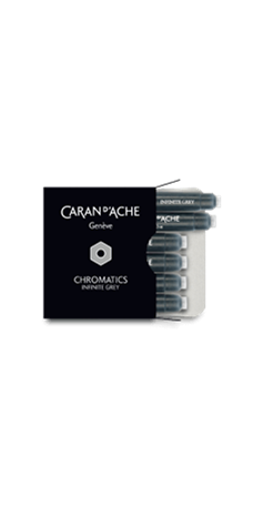 Box of 6 Ink Cartridges Fountain CHROMATICS Infinite Grey