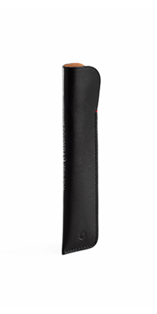 BLACK LEATHER CASE FOR 1 PEN