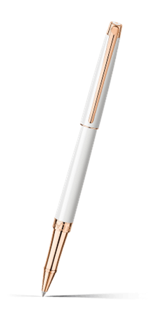 White Rose Gold LÉMAN™ SLIM Roller Pen