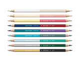 Set 9 Coloured Pencils Bicolor & 1 Brush Alpine Frost
