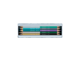 Set 9 Coloured Pencils Bicolor & 1 Brush Alpine Frost