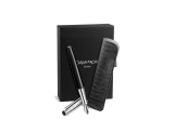 Set Fountain Pen Léman™ Damier & Black Leather Case
