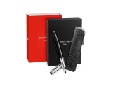 Set Fountain Pen Léman™ Damier & Black Leather Case