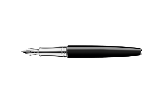 Set Fountain Pen Léman™ Damier & Black Leather Case